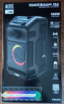 Altec Lansing SonicBoom 120 IMT9000 Partyspeaker Black Schwarz Neu & OVP