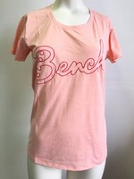 Bench Damen Low Neck Corp Tee T-Shirt Kurzarmshirt Sportshirt, Coral Rosa , Xs