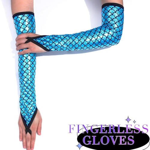 Party Dress Scale Arm Sleeves Mermaid Scale Arm Sleeves Gift - Picture 5 of 13