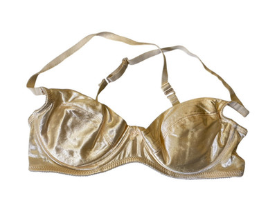 1960s 1970s Adonna Bra Dream Maker 36 B Satin Shiny Cream White Vintage Lingerie