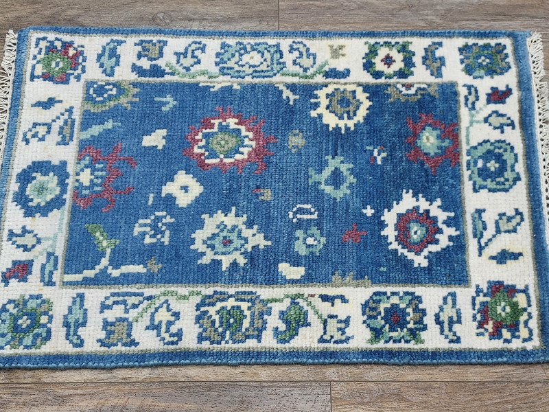 Bohemian Oushak Rug, Oushak Turkish Rug, Hand Made Contemporary Rug, 2x3 Ft