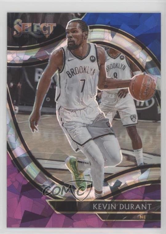 2020 Select Courtside Blue White Purple Cracked Ice Prizm Kevin Durant #259 1d0h
