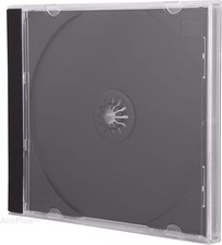 Premium Single Disc Jewel Cases in Black with 10.4mm Standard Thickness and