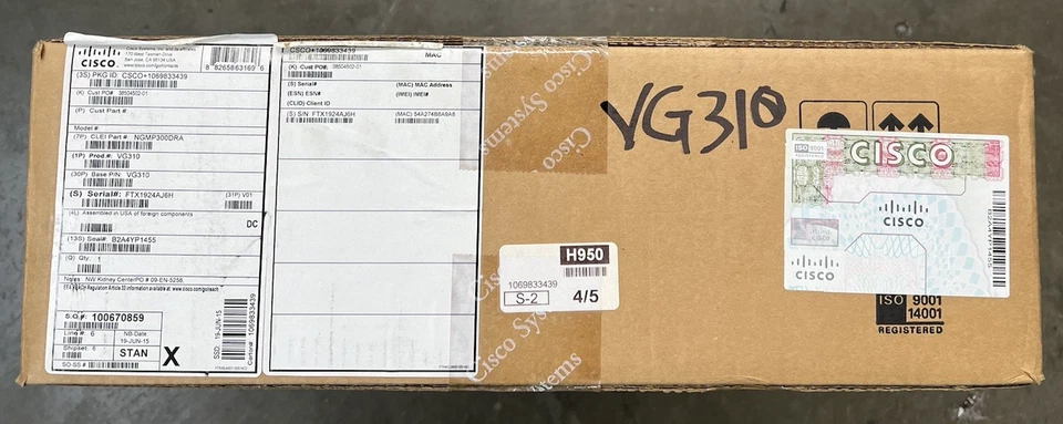 Cisco VG310 24-Port FXS Analog Voice Gateway Router *NEW IN BOX* - Image 2 of 4