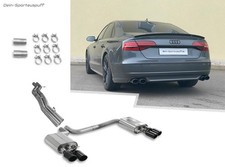 FOX Duplex Racing-Anlage inkl. Klappe Audi S8 4H Typ D4 je 2x100x77mm schwarz