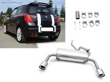 Fox Duplex Racinganlage mit Soundrohr Suzuki Swift Sport 3 MZ EZ ab05 je 100mm