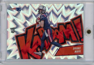 2024 Panini Absolute Drake Maye Rookie Horizontal Kaboom Case Hit SP #8 Patriots
