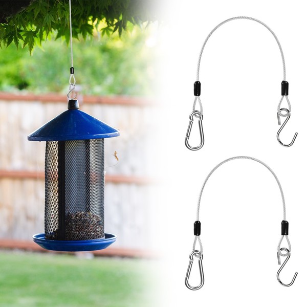 2Er-Set Vogelfutterhaken 11.81 In FüR Baum Silber-image
