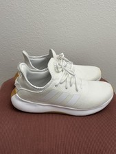 adidas Cloudfoam Pure Women  s Sneakers White/White/Gum Size 8.5