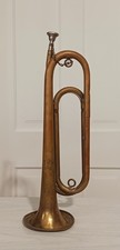 Vintage Rexcraft Official Boy Scouts of America Brass Bugle Horn w/ mouthpiece