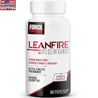 LeanFire SLIMVANCE Thermogenic Fat Burner Energy Focus Weight Loss 60 Capsules