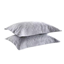 Embroidery Pillow Shams Decorative Microfiber Pillow Shams  Pack 2 Pillow Covers