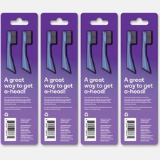  Lot of 4 Burst Nova Replacement Brush Heads 2pc BLUE HAZE New Sealed