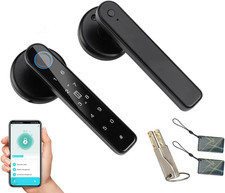 Fingerprint Door Lock, 5 in 1 Smart Door Knob with Smart App/Fingerprint/Ic Card