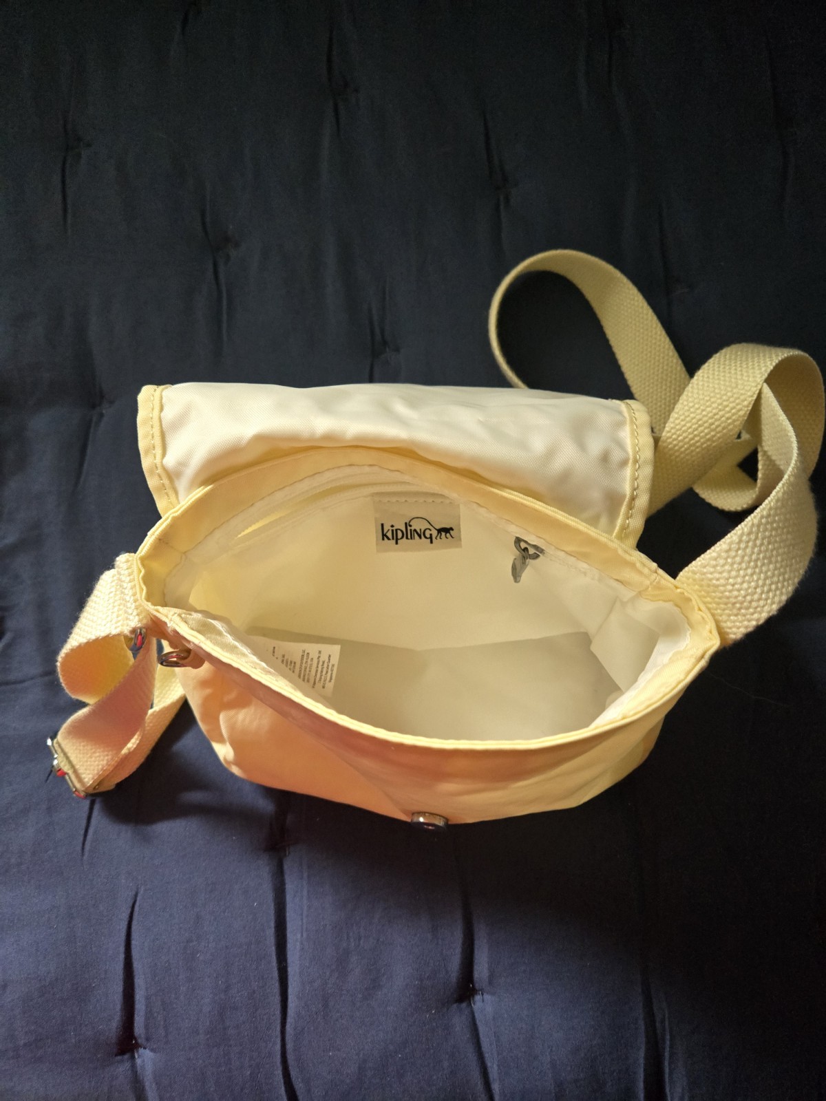 Kipling  Yellow Adjustable Small Crossbody Should… - image 4