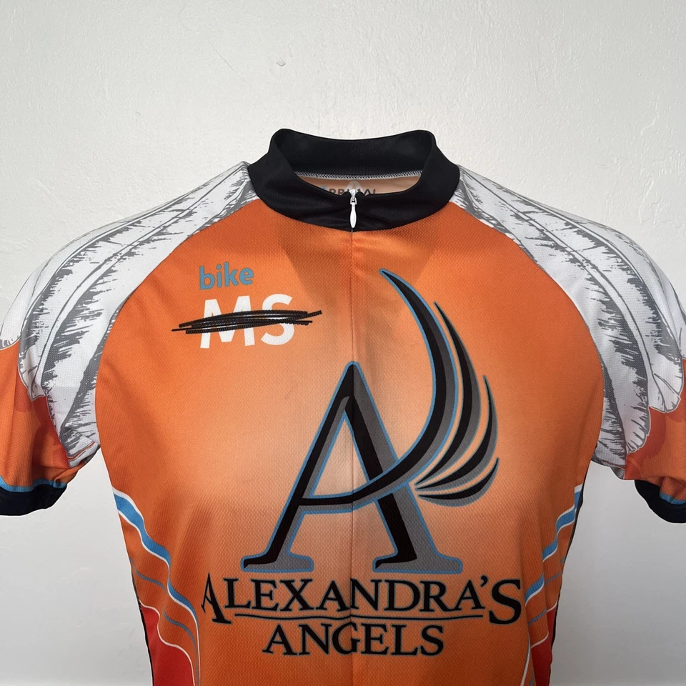 Camiseta deportiva de ciclismo Primal para hombre XL 3/4 cremallera naranja pluma manga corta  Foto 4 de 4