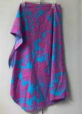 Hilo Hattie The Hawaiian Pink Hibiscus Floral Wrap Skirt One Size Cotton