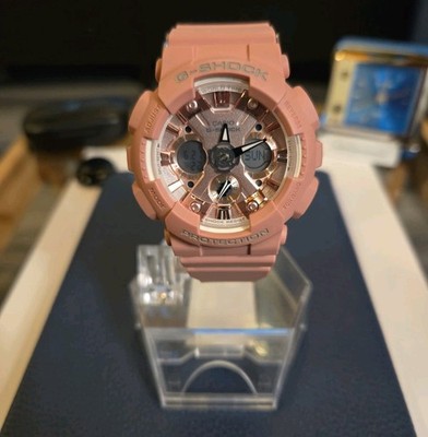  Casio G-Shock GMA-S120 5518 Pink Gold Womens Watch Rare Discontinued Collectors