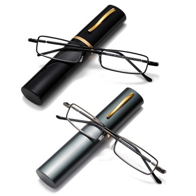 2Pack Pack Mini Metall Lesebrille Schmale Ultraleichte Anti Blaulicht Lesebri...