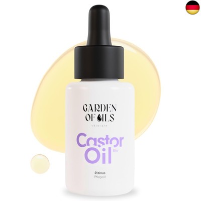Rizinusöl BIO - Kaltgepresst & Naturrein - Made in Germany - Augenbrauen, 