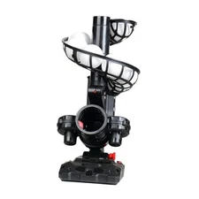  Baseball Pitching Machine, 4 Adjustable Angles, 3 Pitch Angles, Power Black