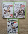 Xbox 360 Lot MLB2K8, MLB2K9, and MLB2K10 Complete With Manuals
