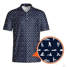 S-e-x Ed. 3D Printed Polo Shirt - Men Funny Performance Golf Shirt Gift
