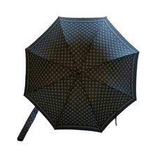 Versace Folding Umbrella Italy Gray White Compact Travel Used