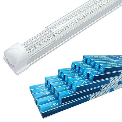 25 Pack 4 Foot Led Tube Light 50W 4FT T8 Integrated 4' Led Shop Light Fixture