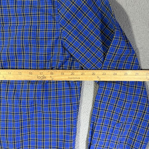 Camisa de hombre American Eagle Outfitters calce clásico con botones azul mediano a cuadros - Imagen 5 de 6