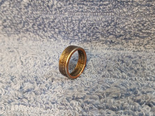 California Handcrafted Washington Quarters coin ring, size 5- 1/2 2005