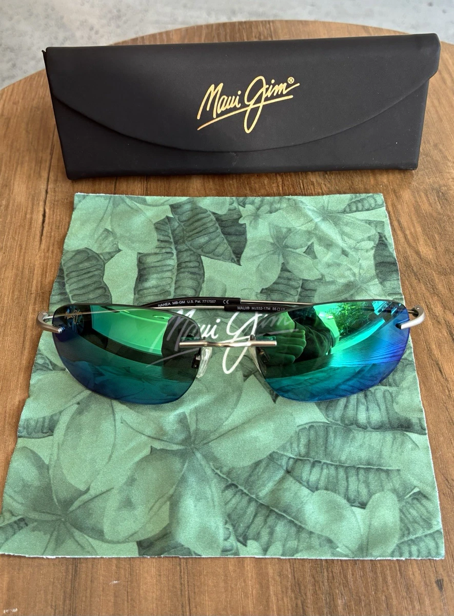 Rimless Green Sunglasses for Men for sale | eBay display picture 1