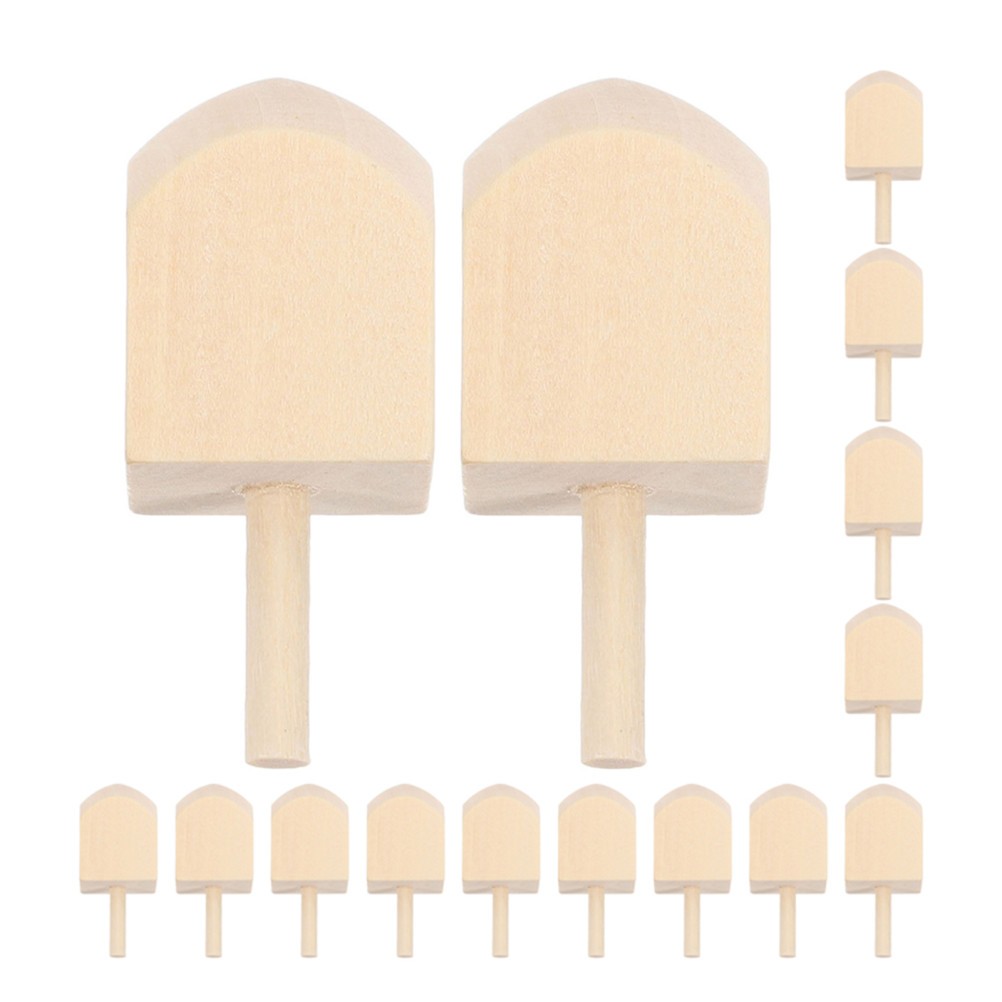  15pcs Blank Wood Hanukkah Dreidels - Unfinished Wooden Spinning Tops For Diy