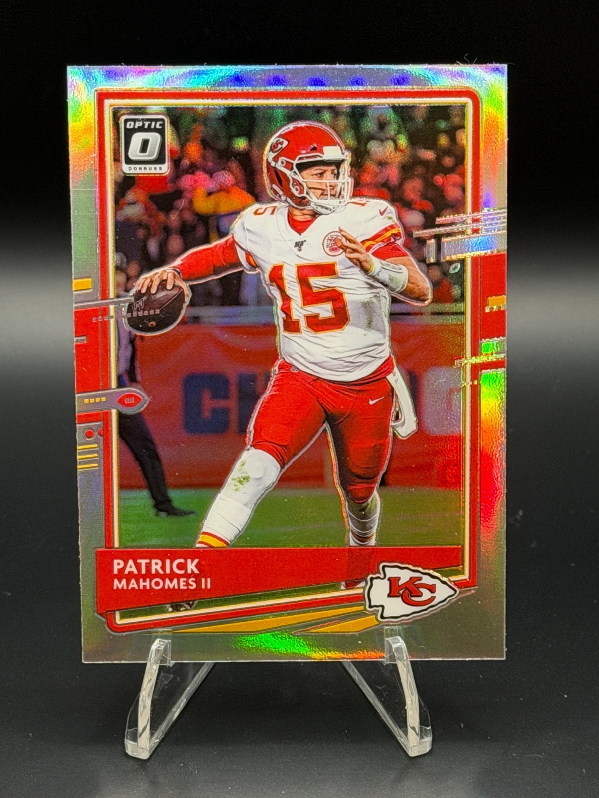Patrick Mahomes II 2020 Donruss Optic Silver Prizm Holo Kansas City Chiefs #1