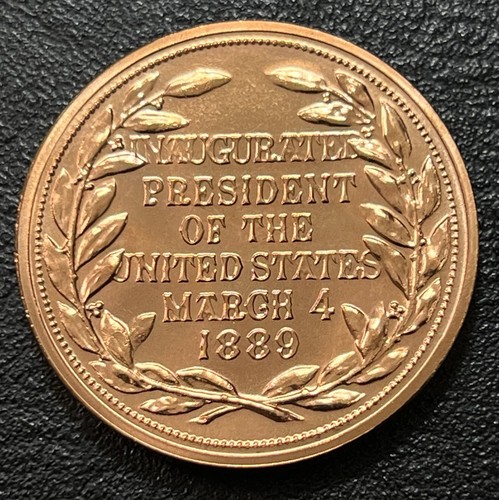 President Benjamin Harrison 1889 Inaugurated President USA Token Medal - Picture 12 of 12
