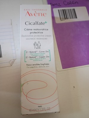 Avene Cicalfate + Restorative Protective Cream 1.3 fl oz / 40 ml Sensitive Skin 