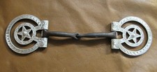 E Garcia D Ring Texas Star Snaffle Bit Brown Finish