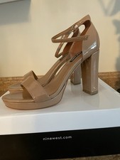 Women’s Nine West Platform Dress Sandals Shoes Elope3 Size 9.5