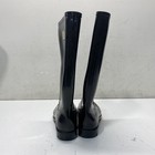 Nicole Miller New York Black Glossy Tall Rain Boots Women's Size 10 — photo 4