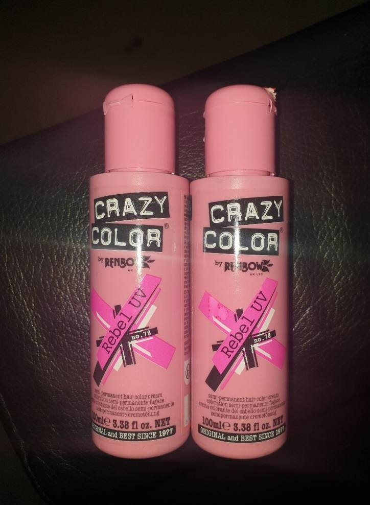 Rebel Pink Hair Dye 2 Bottles
