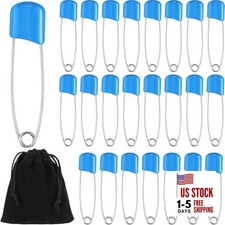 Pieces Diaper Pins Safety 2.2 Inch Plastic Head Cloth Diaper Nappy Pins 50 Blue