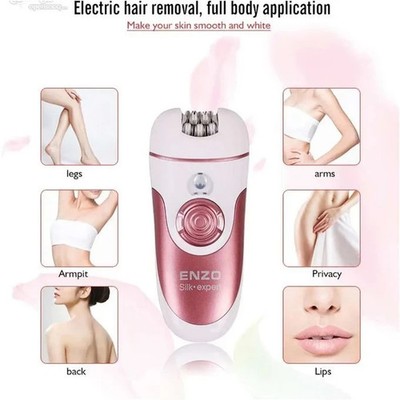 ENZO Silk Expert 4in1 Epilator Hair Removal Shaver Women Electric Face Body Kit