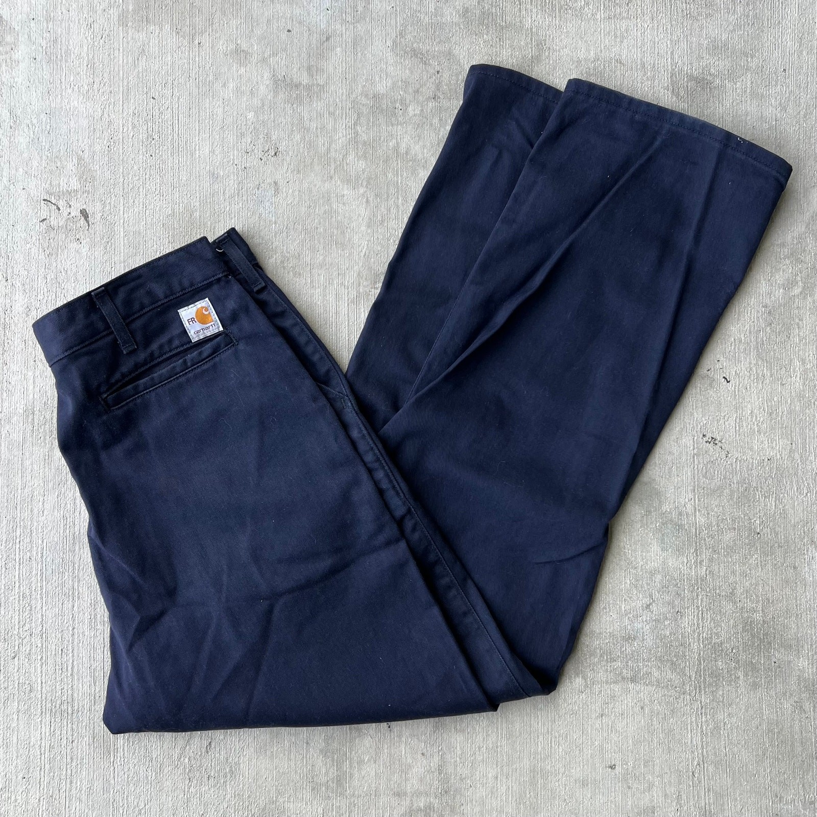 Y2K Carhartt FR dark blue durable work pants