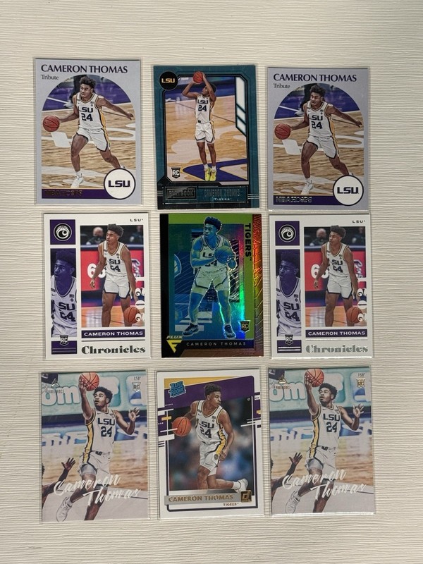 Cam Thomas Rookie Card 9 Card Lot!!!
