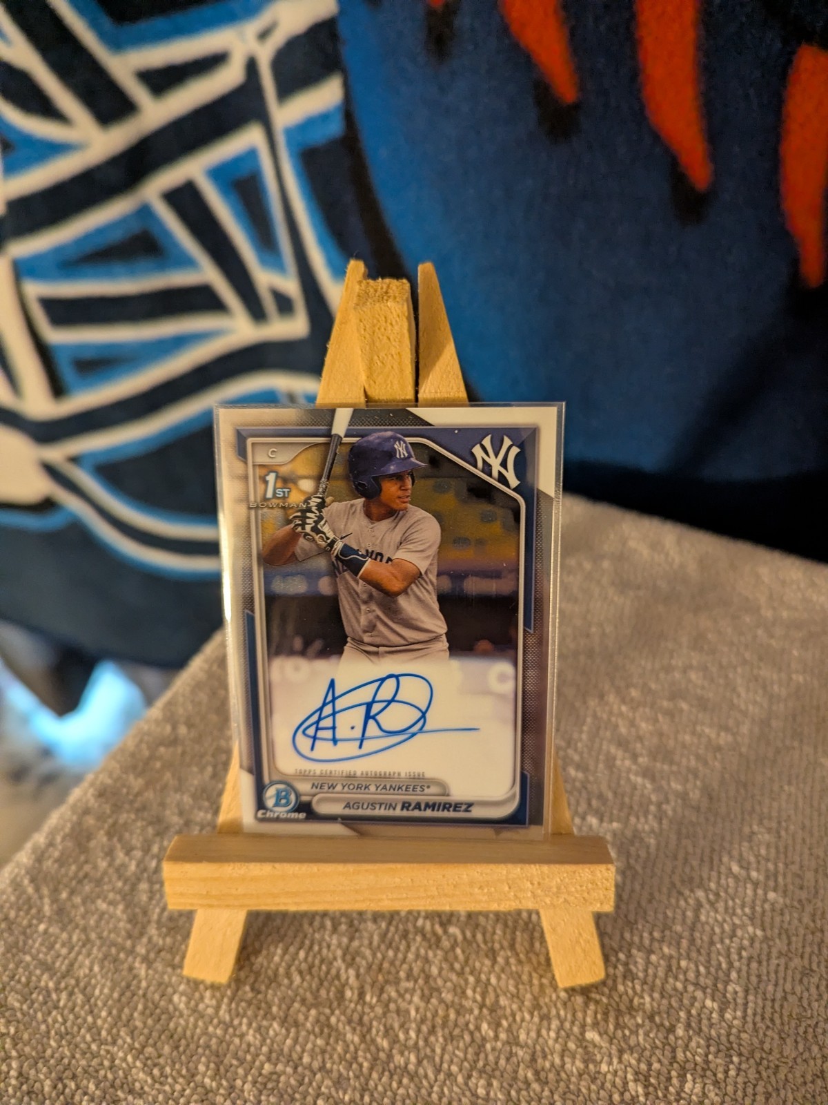 2024 Bowman - Chrome Prospect Autographs Agustin Ramirez #CPA-AR (AU, RC)