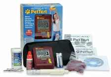 Advocate Pet Test Dog Cat Blood Glucose Meter Kit with 25 Test Strips PT-100 NEW