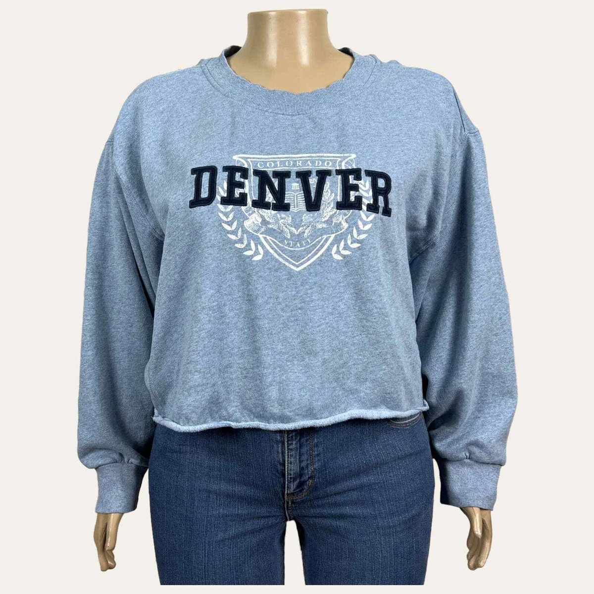 Wild Fable Denver Colorado Cropped Oversized Lounge Sweatshirt
