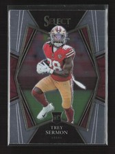 2021 Panini Select Premier Level Trey Sermon RC #168 San Francisco 49ers