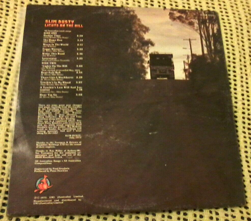 SLIM DUSTY LIGHTS ON THE HILL VINYL LP 1975 ORIGINAL AUSTRALIAN PRESS SCXA 8028 - Picture 3 of 8