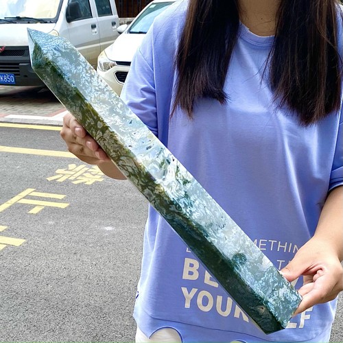 4,95 Pfund seltene Kristall Wasser Gras Säule - einzigartige Sammlung Feng Shui Dekoration - Bild 4 von 12